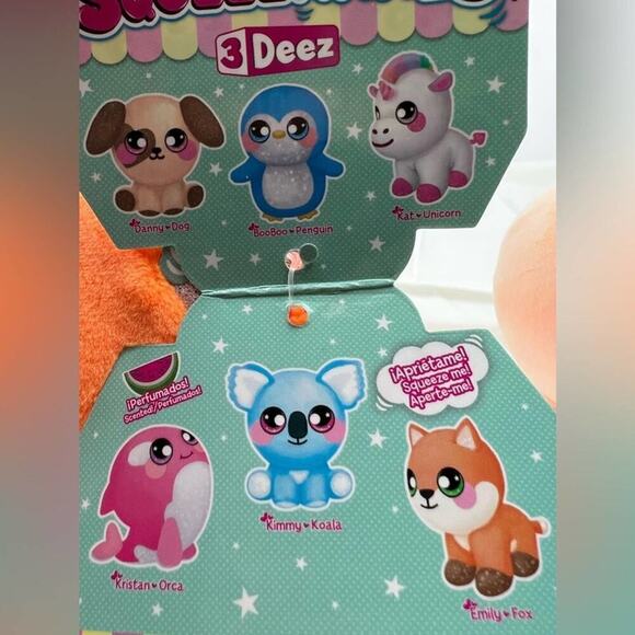 7” Squeezamals 3Deez Set - Fox and Puppy - Picture 6 of 6
